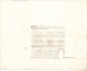 Speeth, Ferdinand; Palais - Entwürfe - Teilansicht