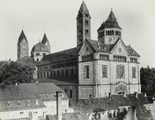 Speyer, Dom : Speyer. Dom St. Maria und St. Stephan. Gesamtansicht von Nordwesten