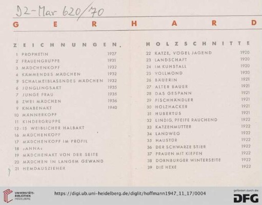 Holzschnitte (Nr. 22-67)