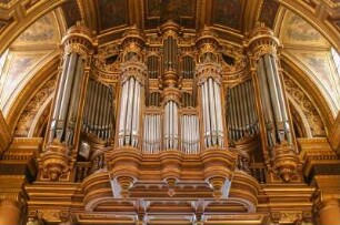 Frankreich. Bretagne. Ille et Vilaine. Rennes. Kathedrale Saint Pierre. Innen. Orgel