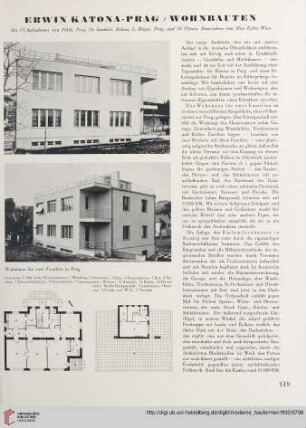 Erwin Katona - Prag / Wohnbauten