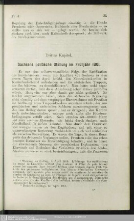 Drittes Kapitel. Sachsens politische Stellung im Frühjahr 1801