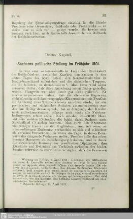 Drittes Kapitel. Sachsens politische Stellung im Frühjahr 1801