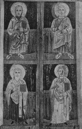 Die Heiligen Petrus, Paulus, Nikolaus und Chrysostomos