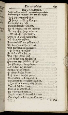 Der CXXI. Psalm. - Der CL. Psalm.