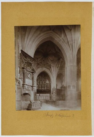 Katharinenkirche in Danzig: Innenansicht (aus: Skizzen- und Fotoalbum 20)