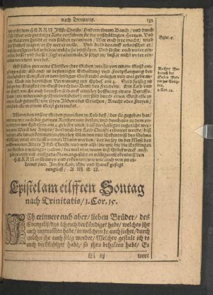 Epistel am eilfften Sontag nach Trinitatis/ 1. Cor. 15.