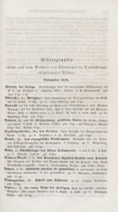 153-160 Bibliographie deutscher theologischer Bücher