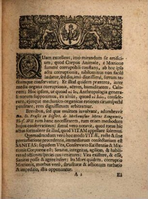 Disp. medica medico-pathologica de infrequentia morborum personali sive quod singuli homines raris et paucis morbis laborent