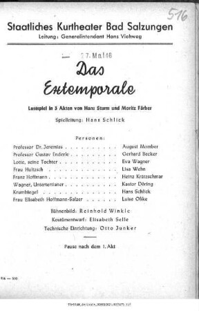 Das Extemporale