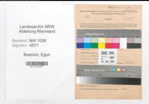 Entnazifizierung Egon Boersch , geb. 09.02.1920 (Arzt)
