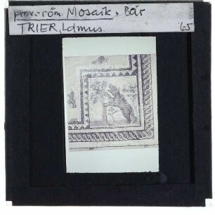 Römisches Mosaik mit Bär (Trier, Rhein. Landesmuseum)