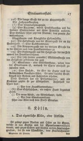 II. Kölln.
