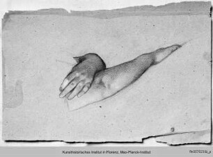 Handstudie zu "Christus und die Ehebrecherin"