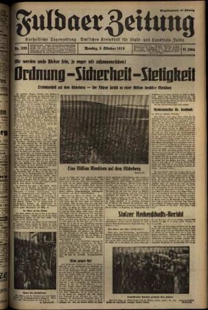 Ausgabe vom Montag, den 05. Oktober 1936.