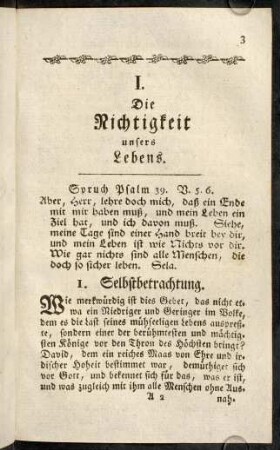 3-16, I. Die Nichtigkeit unseres Lebens.