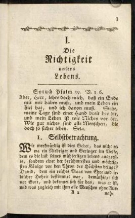 3-16, I. Die Nichtigkeit unseres Lebens.