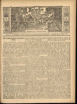 Ausgabe vom Sonntag, den 27. März 1910.