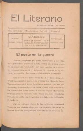 El poeta en la guerra