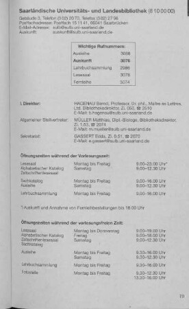 Saarländische Universitäts- und Landesbibliothek