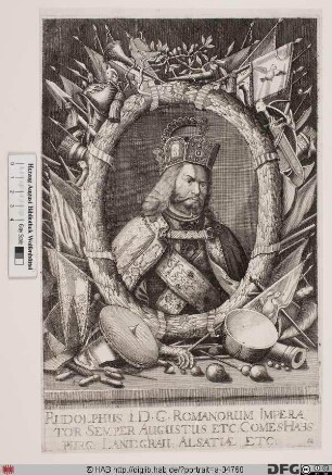 Bildnis Rudolf I. von Habsburg, deutscher König (reg. 1273-91)