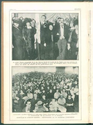 Homenaje al aviador Hearne. : Aniversario de la Sociedad Constancia
