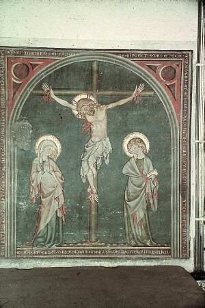 Christus am Kreuz mit Maria und Johannes