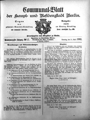 1882,17: No. 17, 23. April 1882
