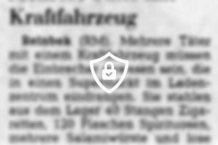 Mehrere Täter mit Kraftfahrzeug