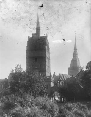 Rostock, Kröpeliner Tor : Rostock. Blick zum Kröpeliner Tor