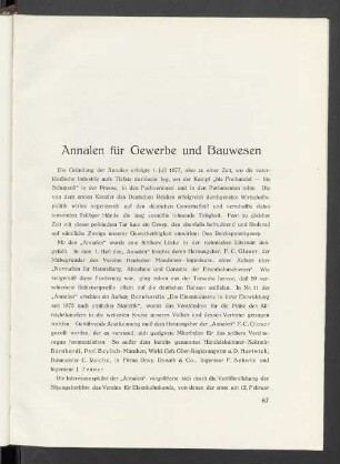 Annalen für Gewerbe und Bauwesen