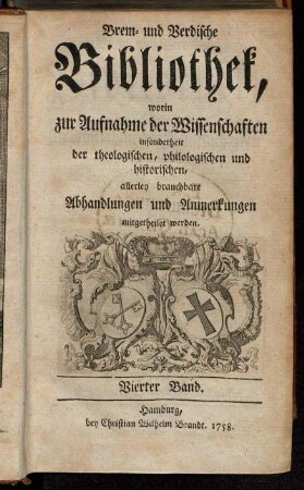 4: Brem- und Verdische Bibliothek