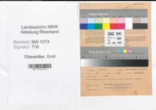 Entnazifizierung Emil Oberwittler , geb. 17.10.1904 (Lagermeister)