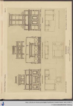 Blatt 64. Herrenzimmer (siehe Blatt 67/68).