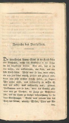 Vorrede des Verfassers.