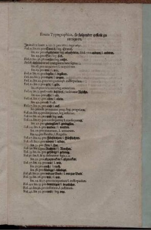 Errata Typographica ...