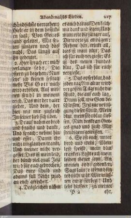 Abendmahls Lieder.