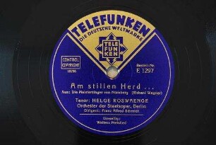 Am stillen Herd... : aus: Die Meistersinger von Nürnberg / [Musik und Text:] (Richard Wagner)