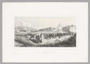 Batterie N°. 14, Blatt 31 der Folge "Expédition et siège de Rome"