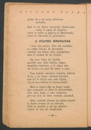 A cuatro hermanas