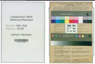 Entnazifizierung Hermann Lehnen , geb. 23.02.1908 (Geschaeftsfuehrer)