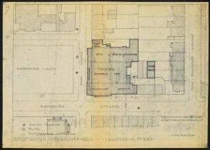Stadttheater, Oberhausen: Lageplan 1:500