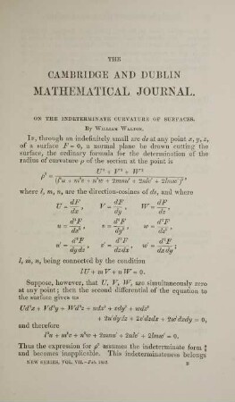 In the indeterminate curvature of surfaces.