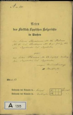 Ahrensmeier Nr. 45 zu Istrup, Platenau Nr. 10 zu Istrup, Strohmeier Nr. 11 zu Istrup gegen Uhmeier zu Istrup - Anlegung eines Stauwerks
