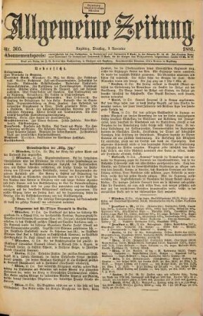 Allgemeine Zeitung. 1881, 11 - 12