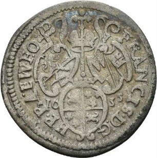 Halbbatzen des Bischofs von Würzburg Franz Graf von Hatzfeld, 1635