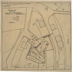 Fischer, Theodor; Schwäbisch Hall - Steinbach; Kirche - Lageplan