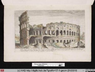 Vestigij della parte di fuora dell'Anfiteatro di Tito