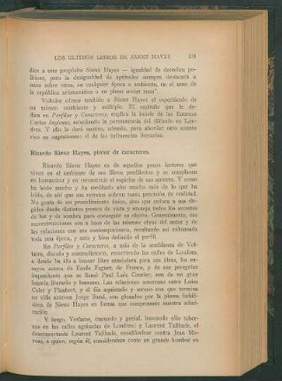 Ricardo Sáenz Hayes, pintor de caracteres
