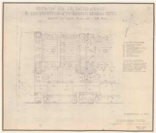 Gartenanlage Brabag-Siedlung, Zeitz: Hausgarten zu Haus 10,11, 12, Typ 4b: Grundriss 1:100